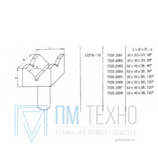 Призма с хвостовиком  60х 40х 38; 90° d хвостовика 26мм (7035-2083) ГОСТ15278-70 (восстановленная)
