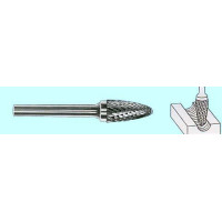 Борфреза тв.спл. гипербол.со сфер.торц.  d16х25х6х65 R3,5 Х-образн.насечка (F16 25Х06) 