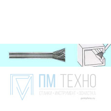 Борфреза тв.спл. с обратным конусом d16х16х6х65 18° Х-образн.насечка (N16 16Х06) 