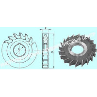 Фреза дисковая 3-х сторонняя  80х12х27, Z=18 Р6М5