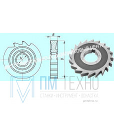 Фреза дисковая пазовая   90х10х27 Р6М5, Z =16 затылованная