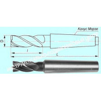 Фреза Концевая d16,0х 55х140 к/х  Р6М5  Z=4 КМ2 (темные пятна на хвостовике)