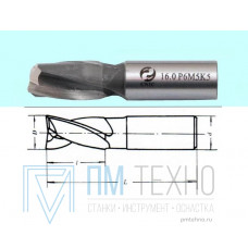 Фреза Шпоночная d14,0х16х73 ц/х Р6М5К5 DIN327 