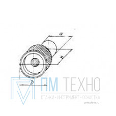 Гайка с накаткой D28x 50x d18 М6х1,0