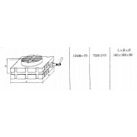 Головка Поворотная 180х180х 80 с планшайбой d 120мм (7030-2101) ГОСТ15436-70 (восстановленная)