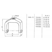 Хомутик 76х 90х 60 М12х1,5 (7018-2034) ГОСТ 15406-70