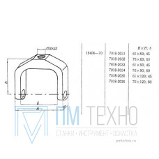 Хомутик 76х 60х 60 М12х1,5 (7018-2032) ГОСТ 15406-70