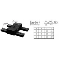 Прижим клиновой регулируемый 120х50х30х10,5мм, паз 11,7мм М12 (3102) 
