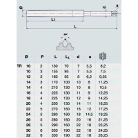 Метчик TR20,0 х 4,0  м/р.Р6АМ5 для трапецеидальной резьбы DIN 103 