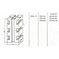 Опора Квадратная  60х 60х120 с двумя продольными Т-образными пазами 12мм (7033-2203) ГОСТ15233-70 (восст.)
