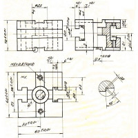 Опора Квадратная  60х 60х 40 с Т-образными пазами 12мм (ДСП-14А) (восст.)