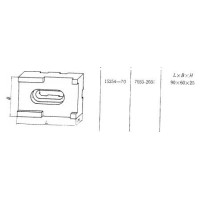 Опора Прямоугольная  90х 60х 25 под паз 12мм (7035-2031) ГОСТ15254-70 (восст.)
