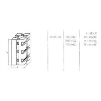 Опора прямоугольная  45х 30х 30 с Т-образными пазами 8мм (7033-0321) ГОСТ14415-69 (восстановленная)