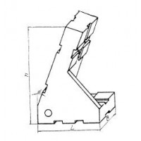 Опора угловая 45х30х70   5° правая, под паз 8мм (ДСПМ2-34) (восстановленная)