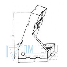 Опора угловая 45х30х70   5° правая, под паз 8мм (ДСПМ2-34) (восстановленная)