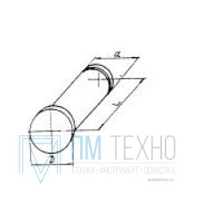 Ось D12 х d 8 х 25,0мм с буртиком (ДСП-99)