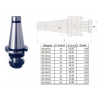 Оправка с хвостовиком 7:24 - 40, d-22, L-100 ГОСТ 25827 исп1, комбинир-ая для насадных и торц.фрез для станков без ЧПУ 