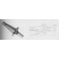 Оправка 7:24 -50 / В16 на внутренний конус сверлильного патрона (на расточ. и фрезер. станки), хв-к ГОСТ 25827 исп.1