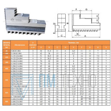 Патрон токарный Кулачки прямые  d200 3-200.214.004 (Гродно)