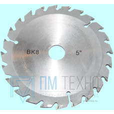 Пила по дереву дисковая 125х20х2,0  Z=24 ВК8