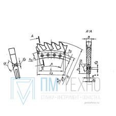 Сегмент для дисковой пилы по металлу d 810мм z=4, Р18