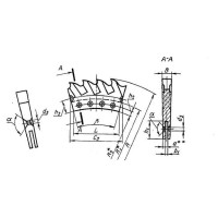 Сегмент для дисковой пилы по металлу d 510мм z=6