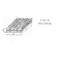 Плита Прямоугольная 180х120х32 с Т-образными пазами 8мм (В-9470) (восстановленная)