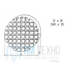 Плита Круглая d 240х 25 с Т-образными пазами 8мм (ДСПМ 1-04) (восстановленная)