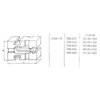 Подкладка прямоугольная 90х60х20 с 3-мя Т-образными пазами 12мм (7033-2135) ГОСТ15228-70 (восстановленная)