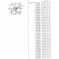 Подкладка квадратная 60х60х15,0 с косыми пазами 12мм 25°(7033-2963) ГОСТ15224-70 (восстановленная)