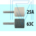 Головка абразивная 32х32х6 AW(ГЦ) 25А F60(25Н) O(СТ1) с хвостовиком 