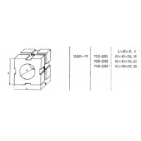 Проставка Квадратная  60х 45х 60 с установочным отверстием d 18мм под паз 12мм (7035-2281) ГОСТ15266-70