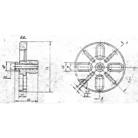 Фланец установочный D  70х 10 d18мм под паз 8мм (ДСПМ3-16)