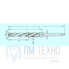 Развертка d23,0x16,4х160х280 к/х котельная машинная Р6М5 КМ3