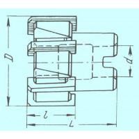 Развертка d 52,0х32х54х19 №4 насадная со вставными ножами Z=6 с припуском под доводку (поле допуска:+0.105/+0.085)