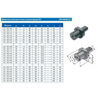 Резцедержатель для расточных резцов с ц/х Е2-40х16, с хвостовиком VDI40-3425 DIN69880 