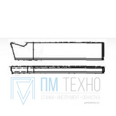Резец Отрезной  3х12х100 Р6М5 пластинчатый 2131-4002 (косой профиль монолит)