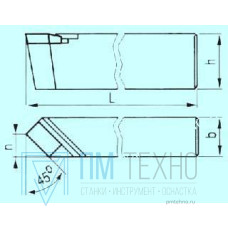 Резец Проходной прямой 45х30х200 Т5К10