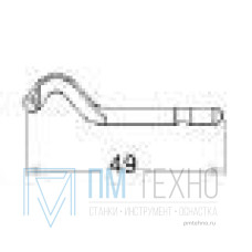 Лезвие крючкообразное Е300 Р6М5 хвостовик d3.2 