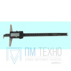 Штангенглубиномер 0- 200мм ШГЦ-200, электронный, цена деления 0.01 c зацепом толщиномером 