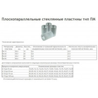 Пластина поверочная стеклянная ПМ- 90 компл. из 4шт (Свидетельство о поверке от 27.11.12)