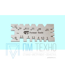 Шаблон для заточки резьбовых резцов для метрической и дюймовой резьбы