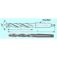 Сверло d 20,0х 50х145 к/х Р6М5 укороченное