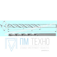 Сверло d  6,6  ц/х Р6М5 (2300-0308) без маркировки марки стали