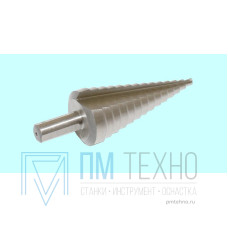 Сверло Ступенчатое конусное d4-d12мм 9 ступеней, HSS (Р6М5), d хвостовика 8мм 