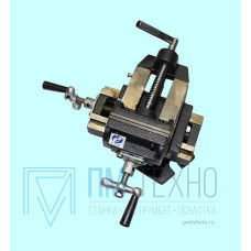 Тиски Станочные 100мм координатные с 2-мя суппортами поворотные  LTCV100R 