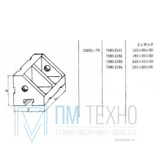Угольник ребристый 240х 60х 60 с Т-образным пазом 12мм (7080-2183) ГОСТ 15292-70 (ДСП-25) (восстановленный)