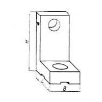 Угольник  45х 30х 60 установочнй с установочным отверстием d 12мм, под паз 8мм (ДСПМ2-50)
