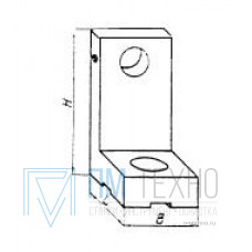 Угольник  45х 30х 60 установочнй с установочным отверстием d 12мм, под паз 8мм (ДСПМ2-50)