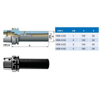 Втулка переходная с хвостовиком HSK-А 63 на КМ4 с резьб. отверст. М16 (с затяжным винтом) для концевых фрез